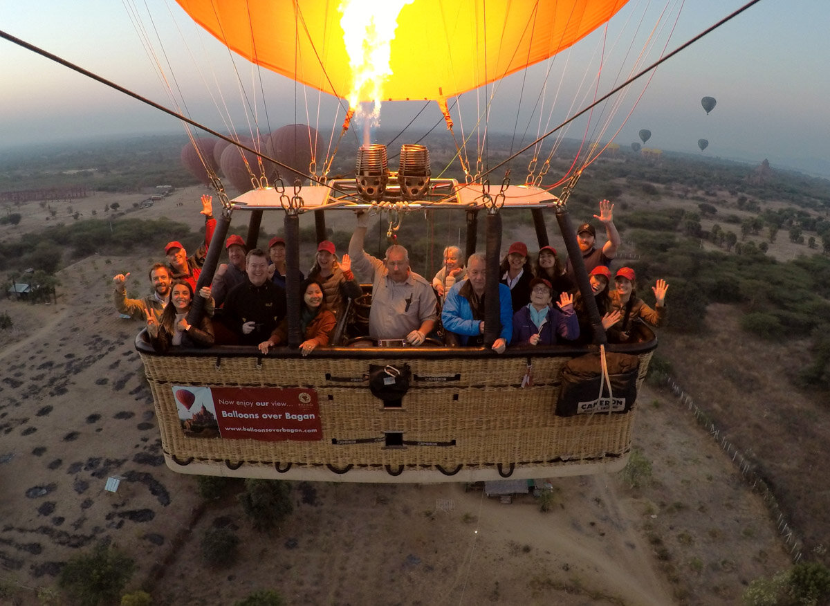 In-flight photo provided by Balloons Over Bagan