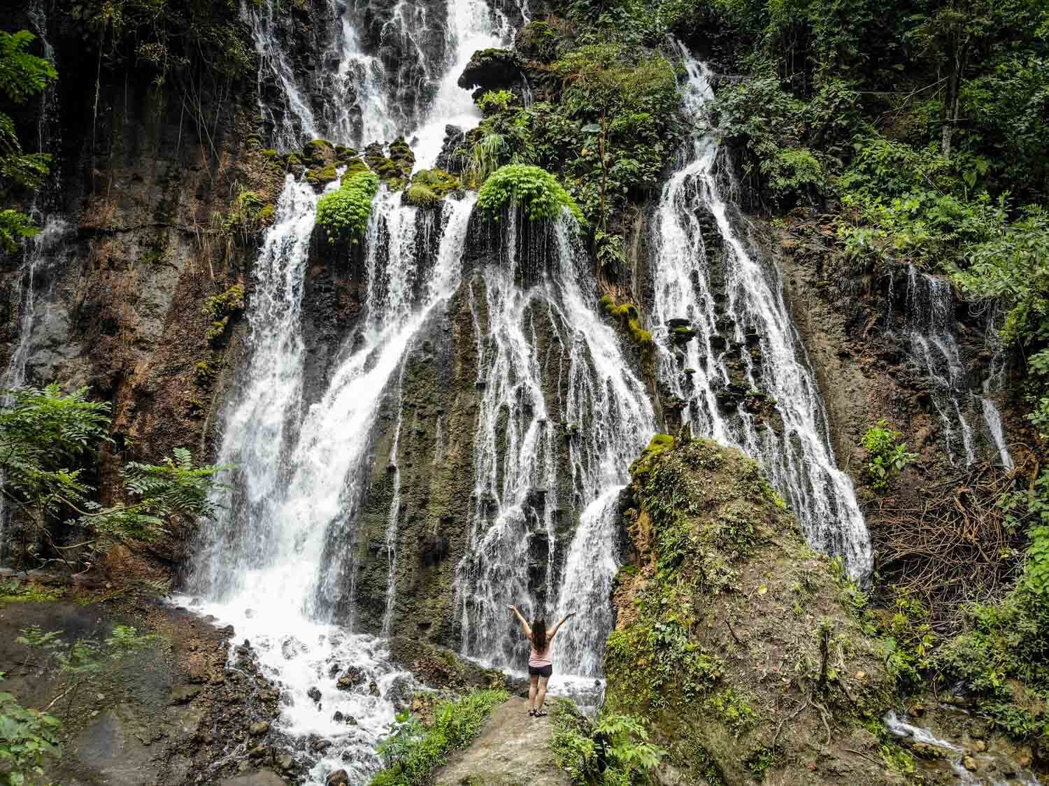 Goa Tetes Waterfall near Tumpak Sewu