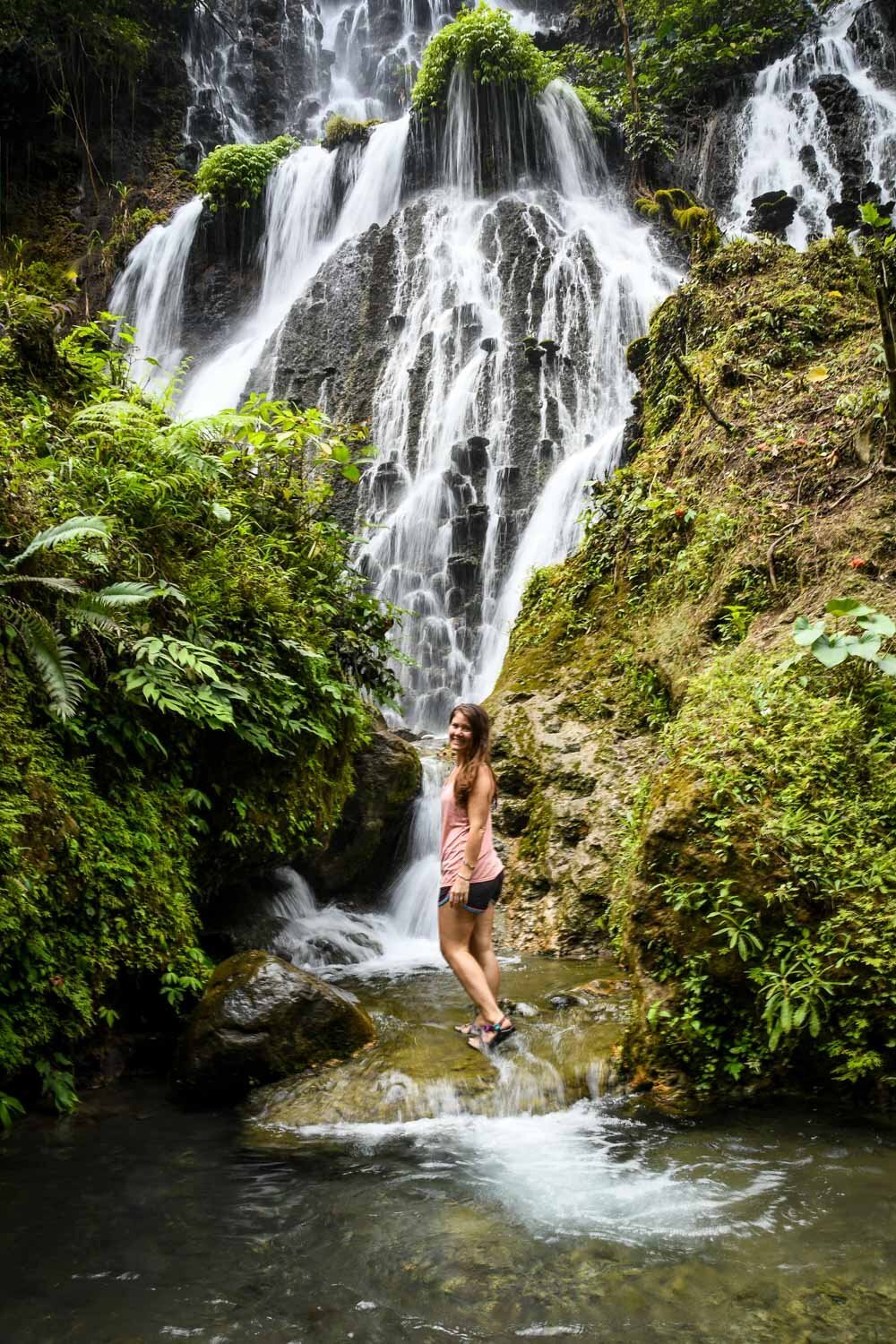 Goa Tetes Waterfall with Small Pools