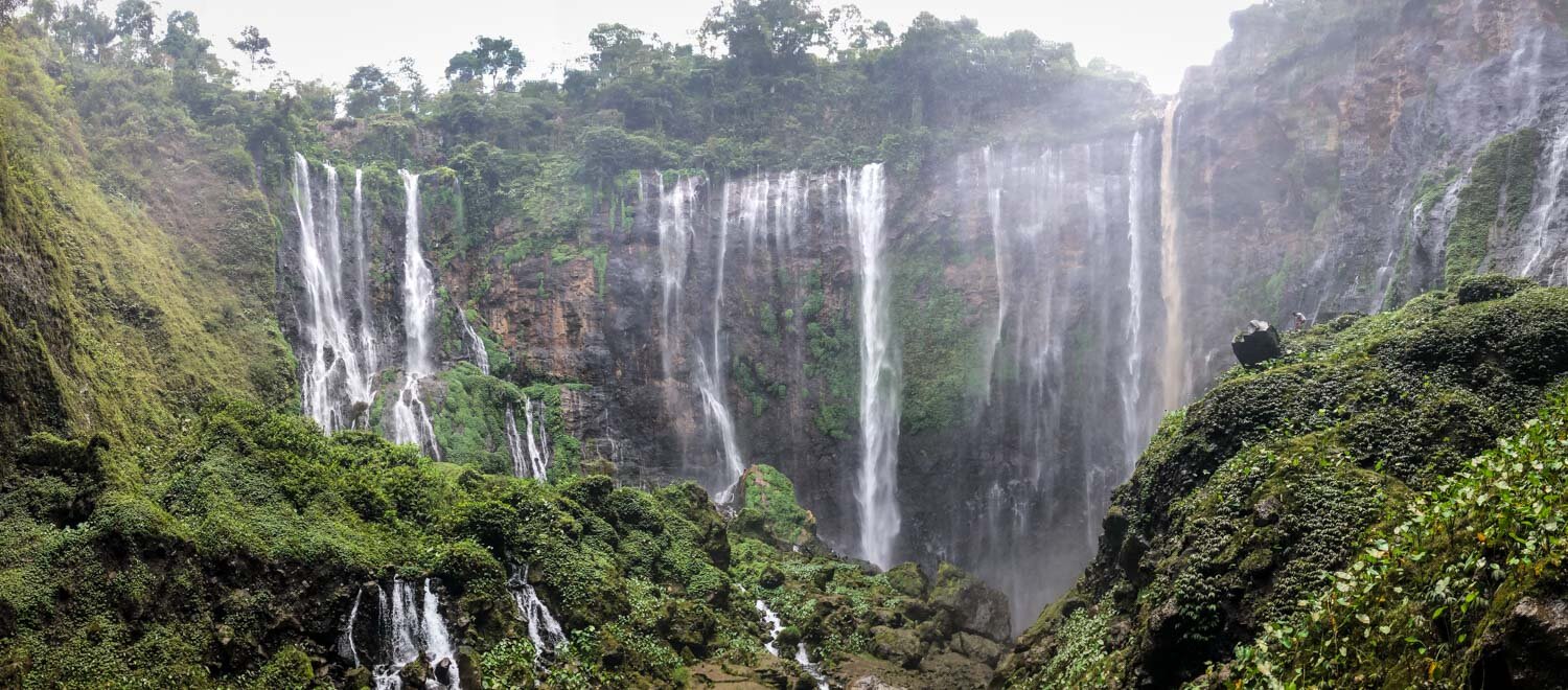 Tumpak Sewu Waterfalls Panorama