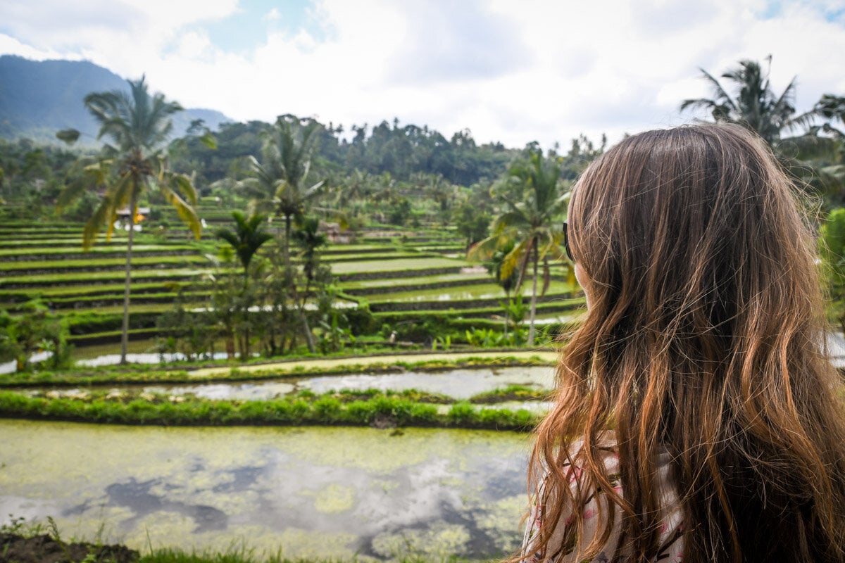 Amed Bali Rice Terraces by motorbike