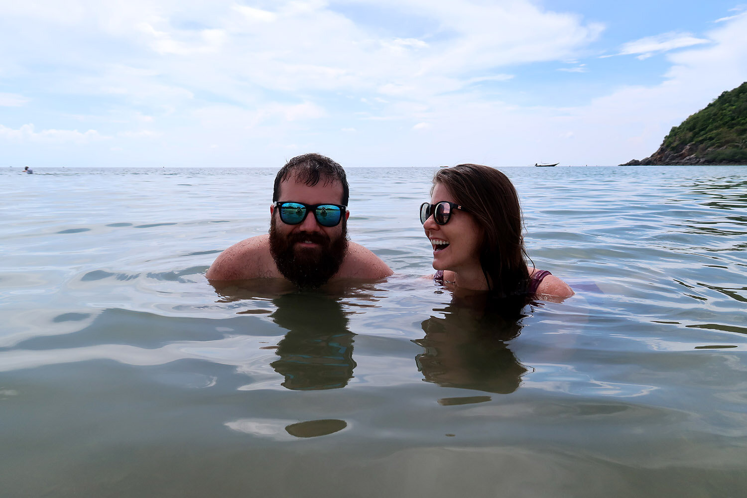 Koh Phangan Thai Island Swimming in Water