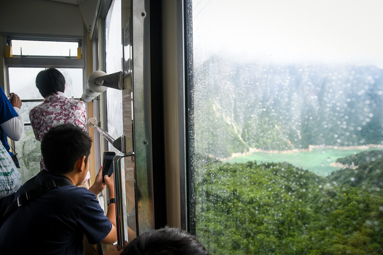 Tateyama Kurobe Alpine Route Japan Tateyama Ropeway inside Gondola
