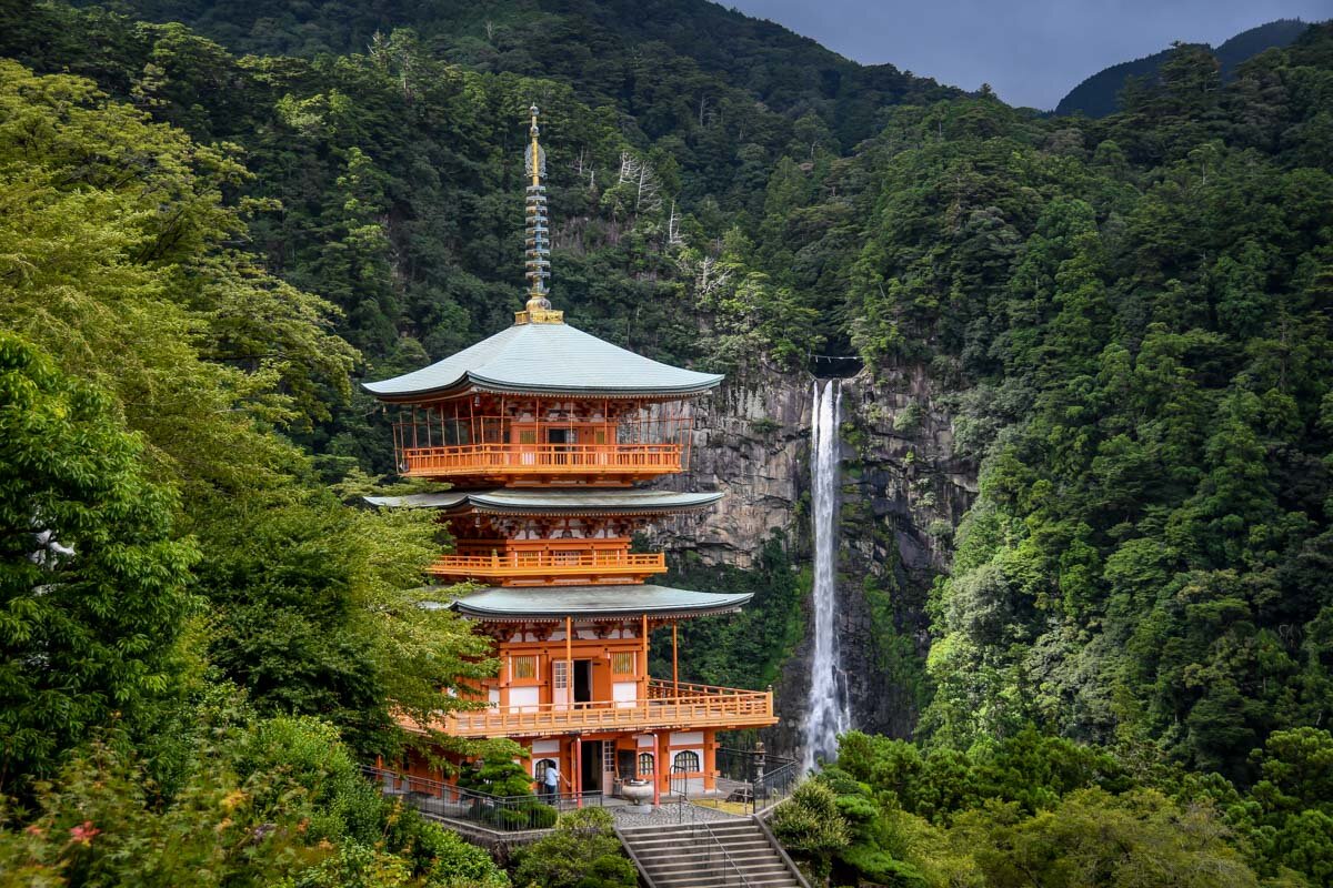 Kumano Kodo Trail Nachi Falls Three-tiered Pagoda