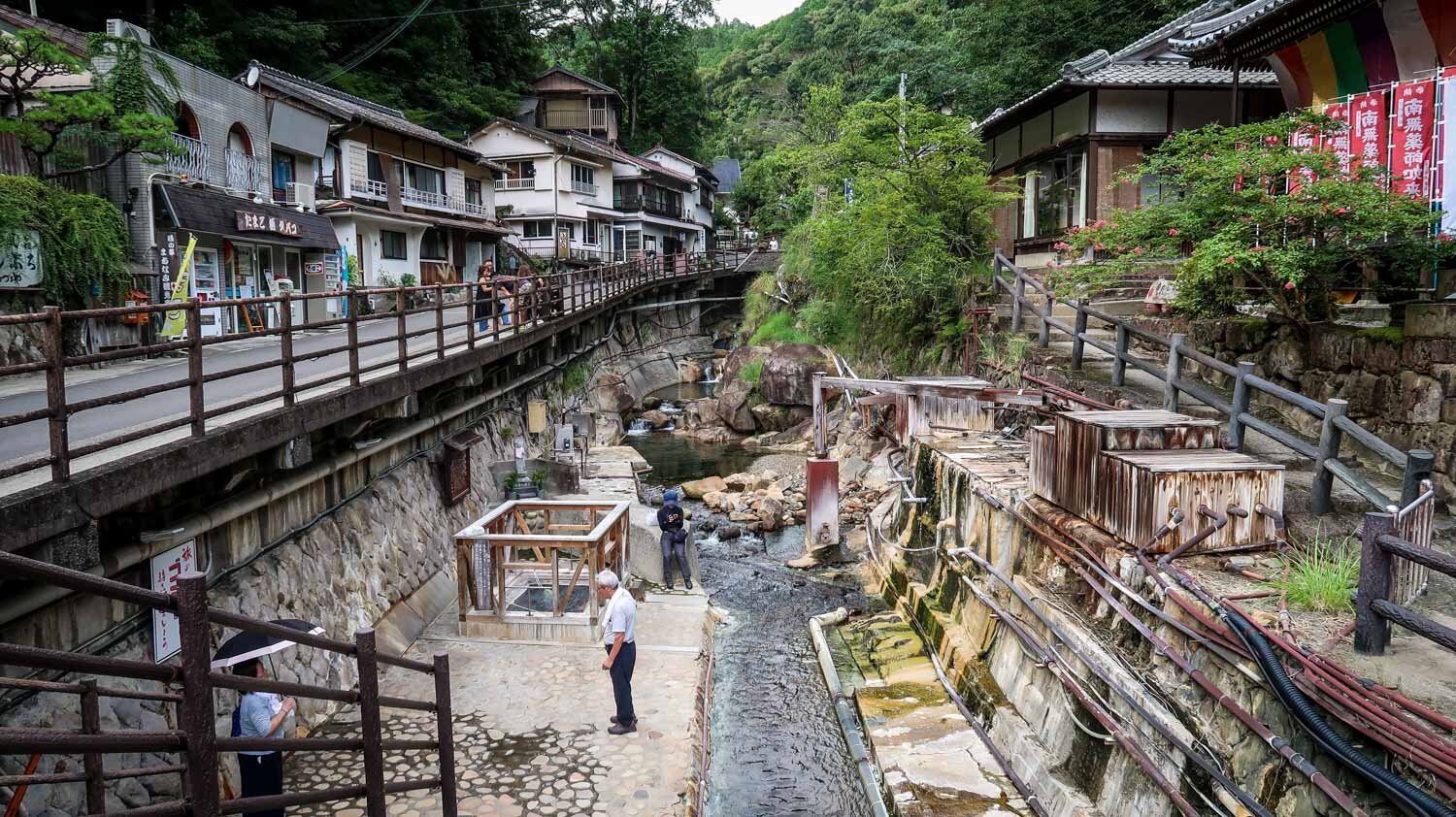 Kumano Kodo Trail Yunomine Onsen Hot Spring Town