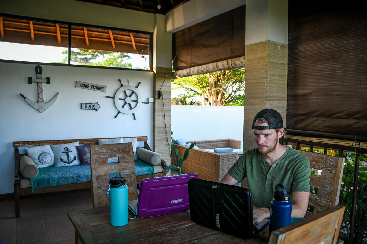 Living in an Airbnb in Bali gave us the space we needed to crank out work