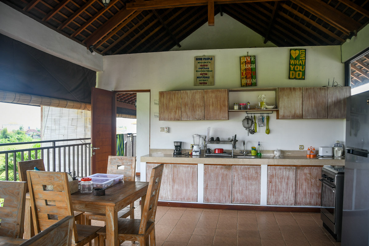 We love to cook and our Bali Airbnb had so much space in the kitchen