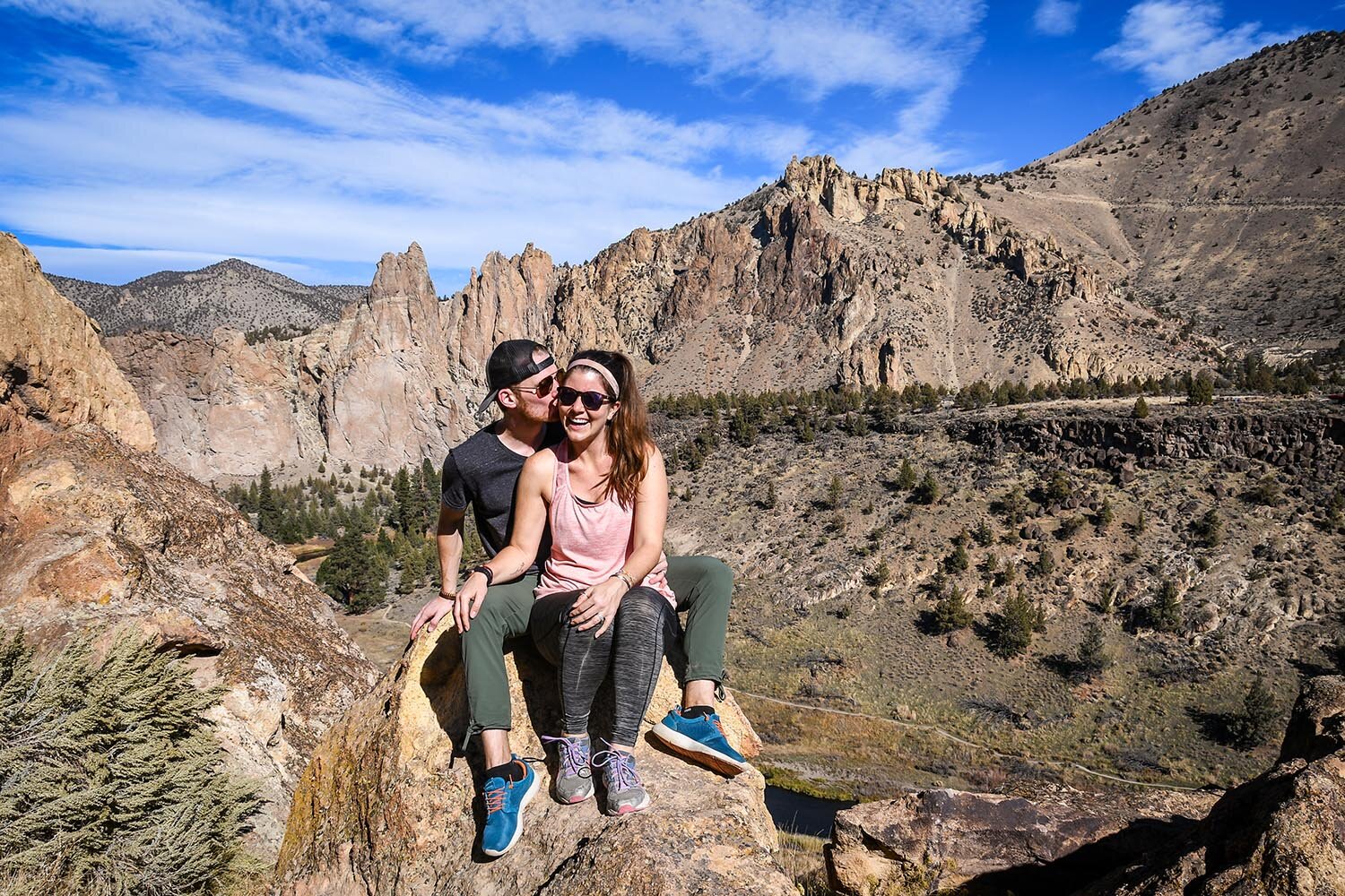 Reasons we’re smiling: 1) Getting our first fall in a few years! 2) Exploring new places, like this one: Smith Rock, Oregon. 3) Quarter 3 of 2019 was pretty great for our blog. Yipee!