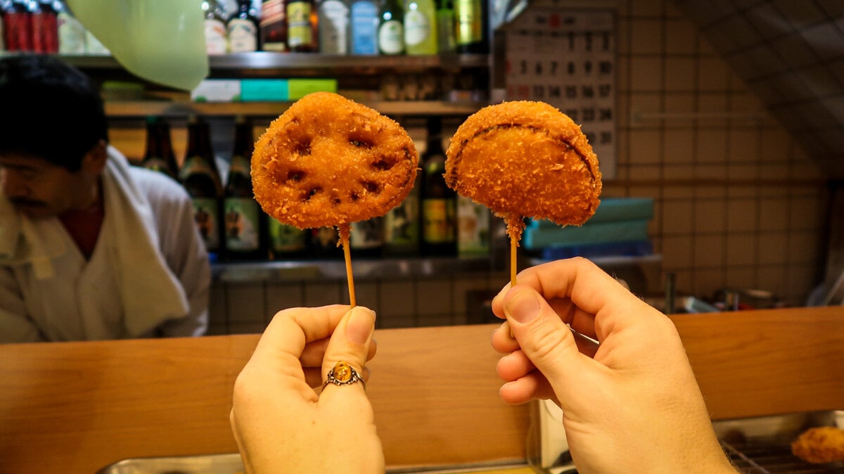 Things to Do in Osaka Japan Eat Kushikatsu