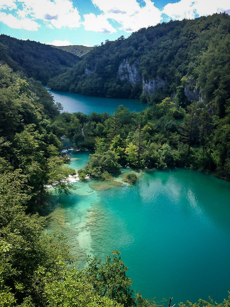 Great Waterfall Plitvice Lakes National Park Croatia Travel