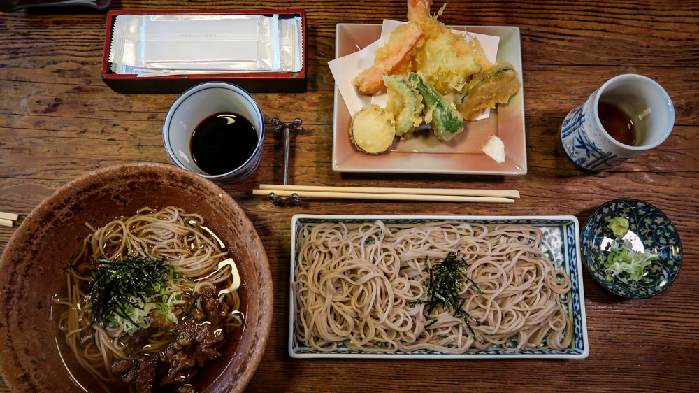 Japanese Food soba noodles
