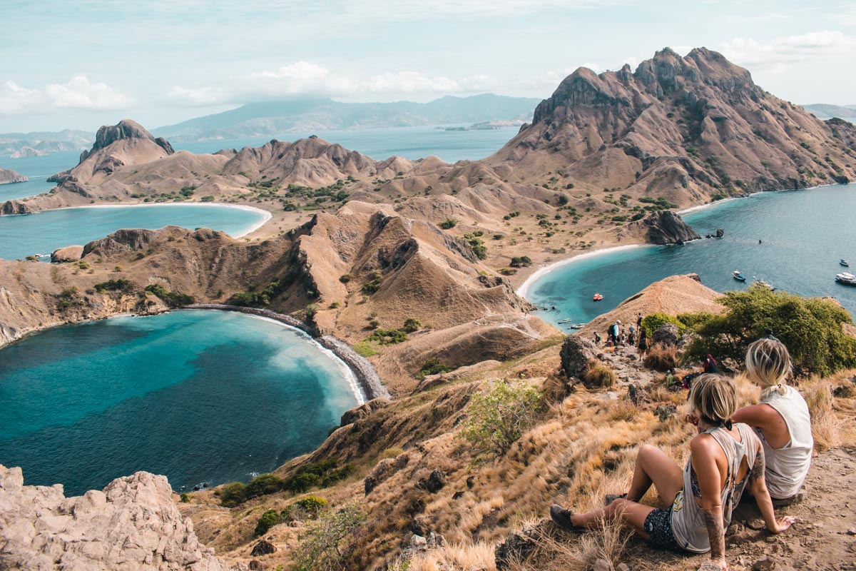 View Point on Padar Island in Flores, Indonesia