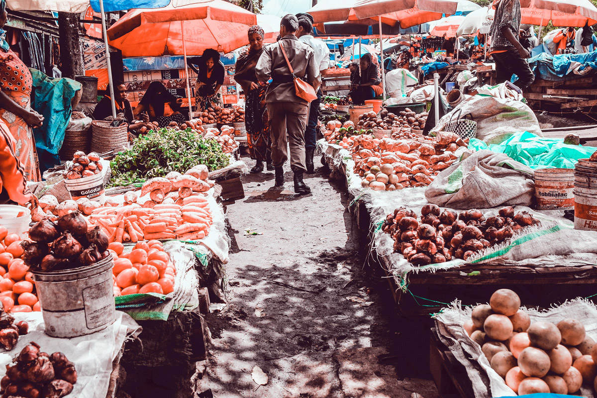 Market in Arusha, Tanzania