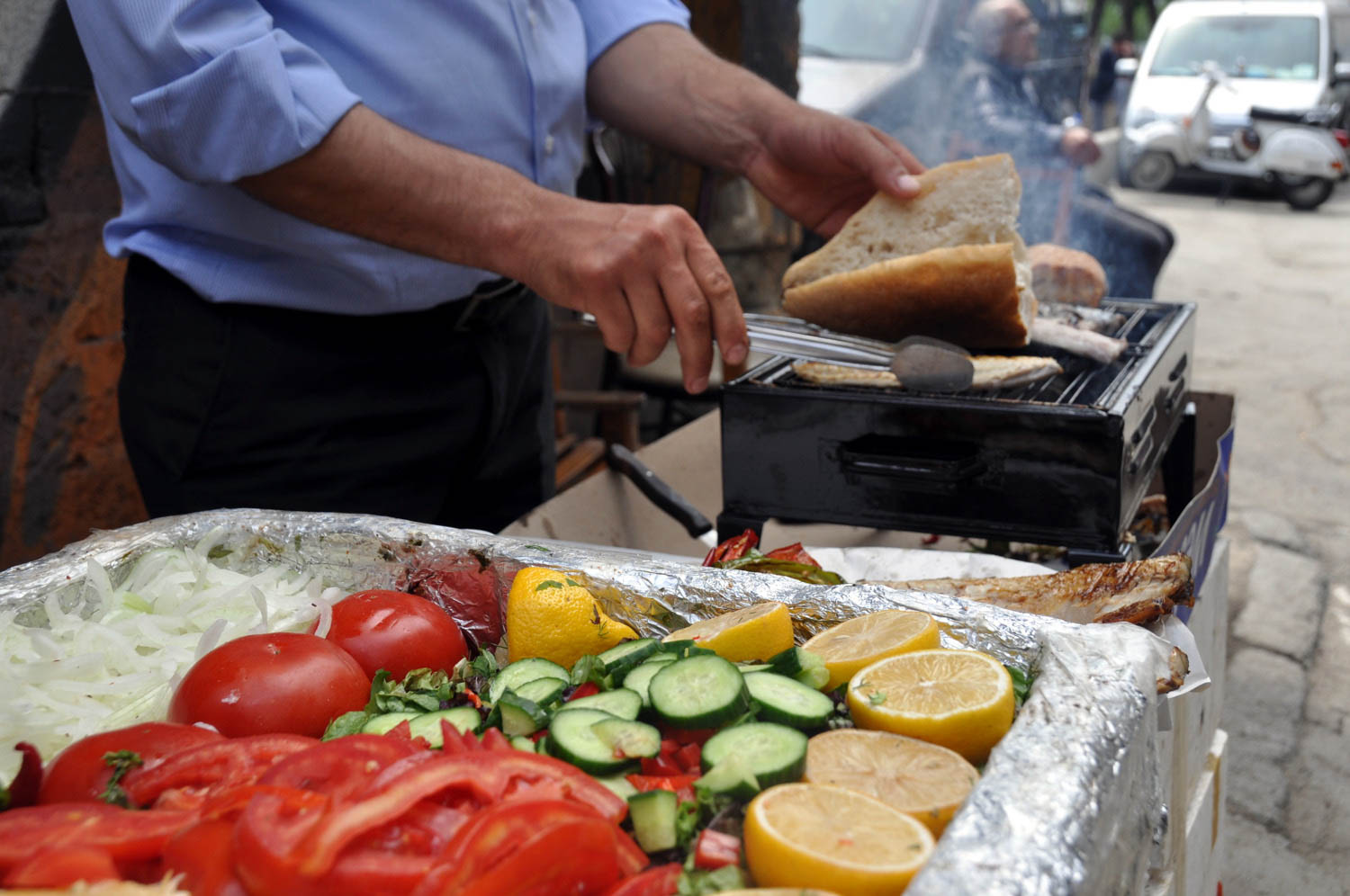 Fish Sandwich on the Bosphorus Things to Do in Istanbul