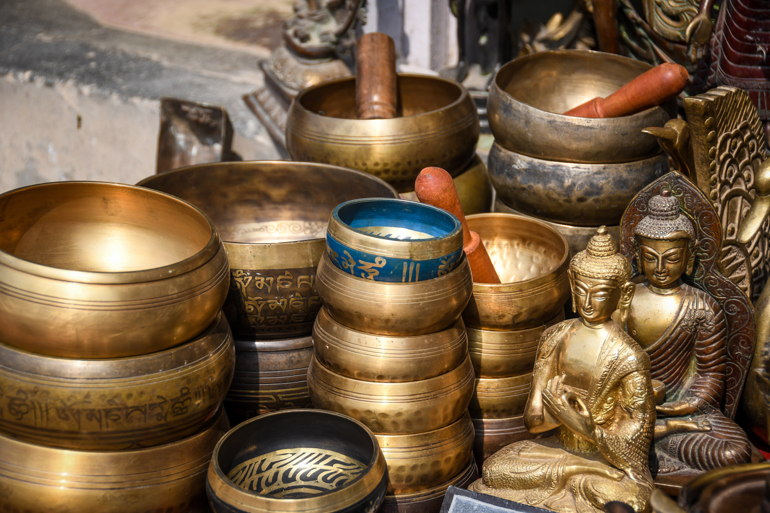 Things to Do in Nepal markets singing Bowls