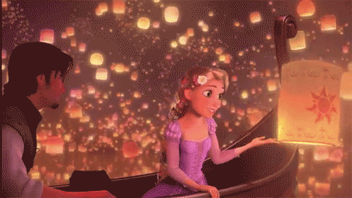 Sky lantern release in Disney's Tangled