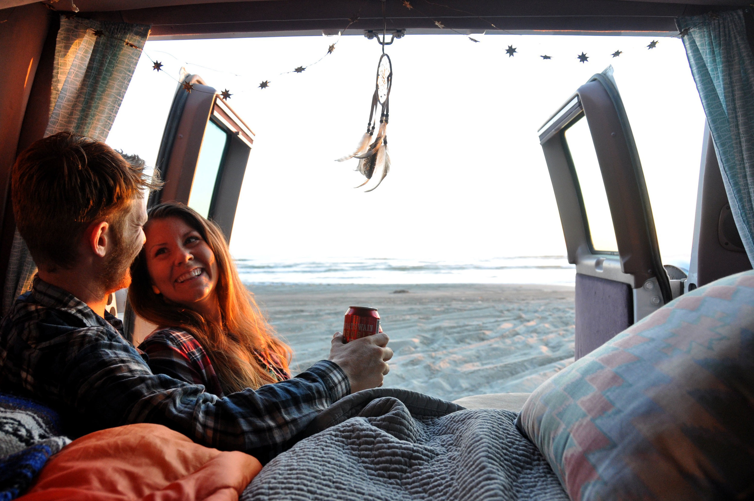 How to become a Travel Blogger Campervan Sunset