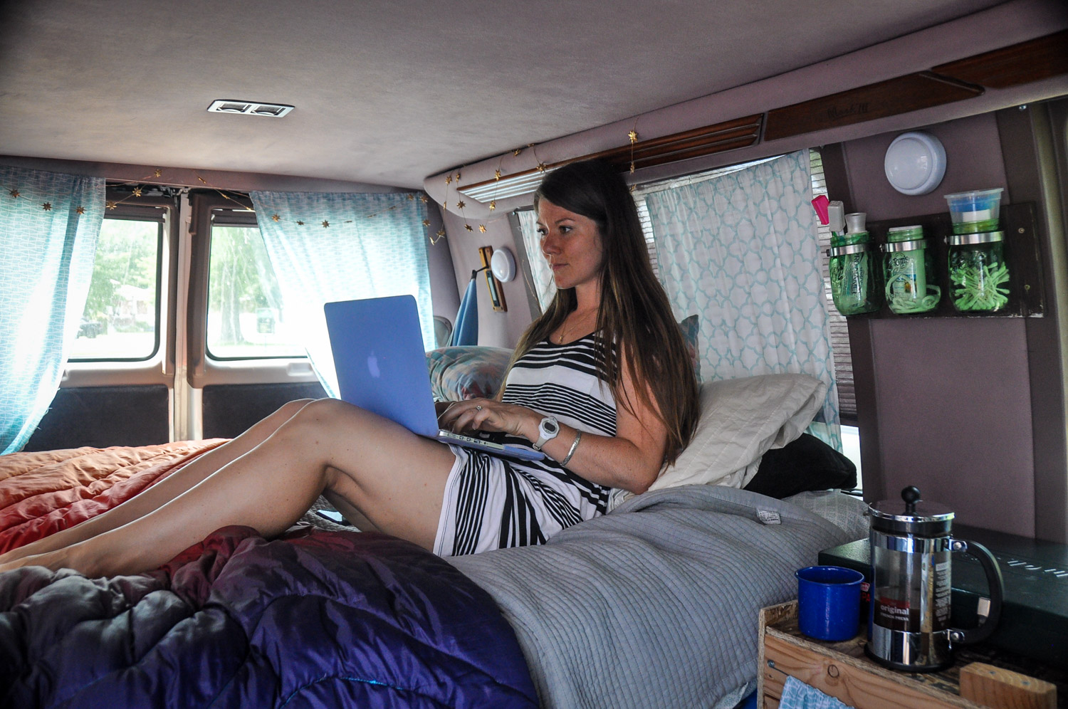 …or you can work from inside a van. The choice is yours!