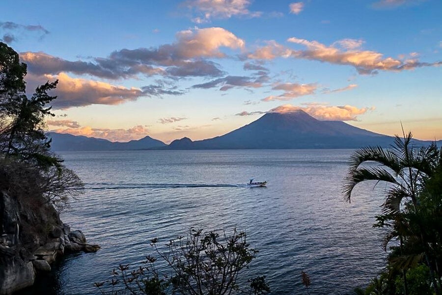 Things to Do in Lake Atitlan: Local man in canoe