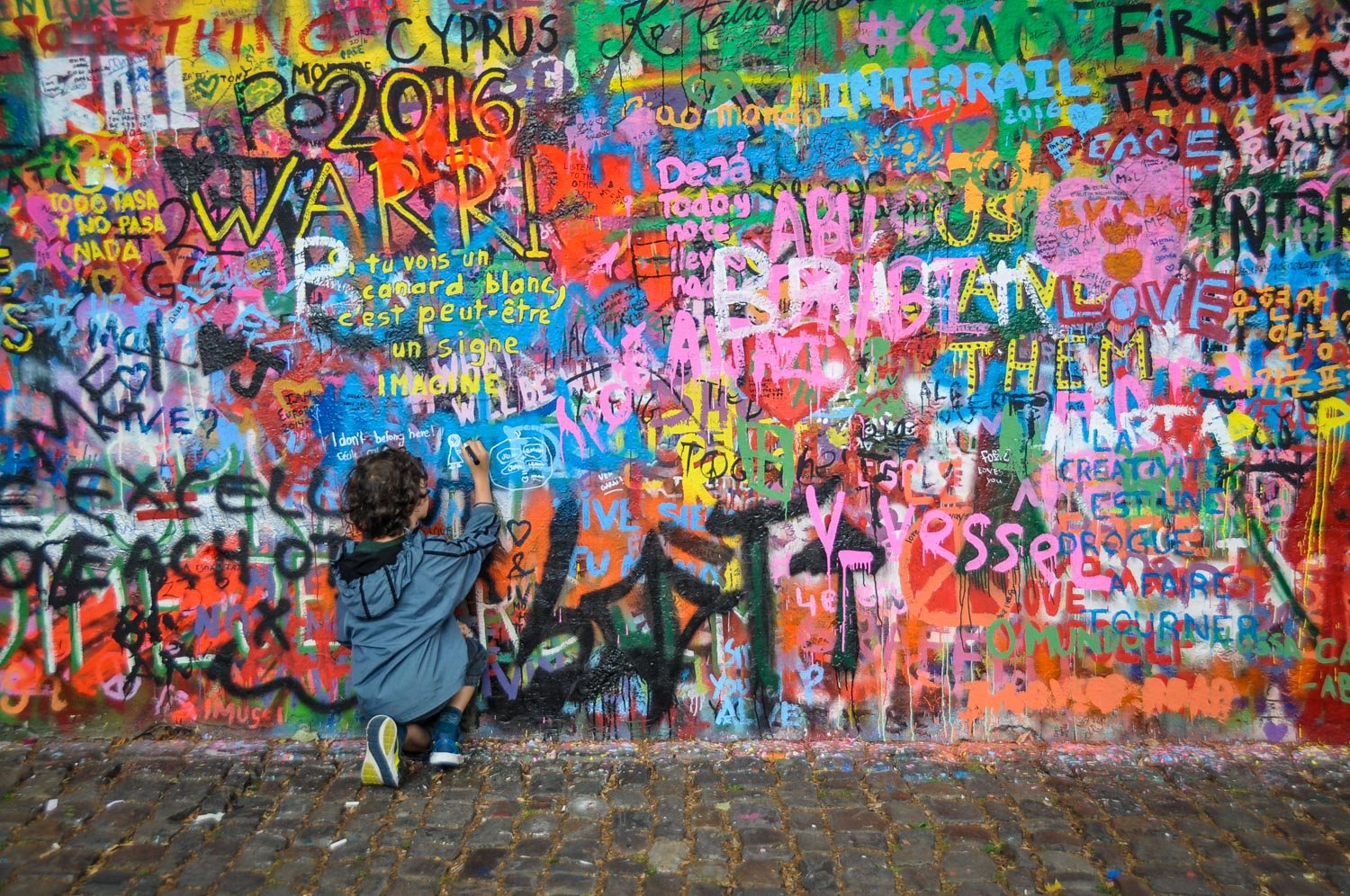 Things to do in Prague Lennon Wall