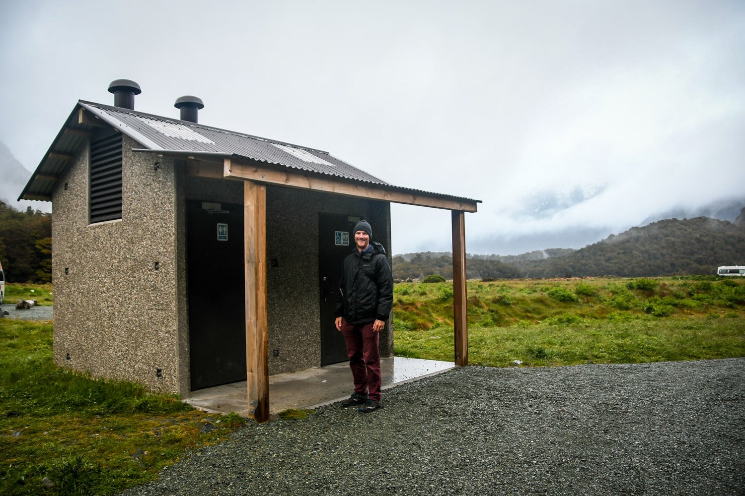 Planning a Campervan Trip to New Zealand DOC Campgrounds Drop Toilet