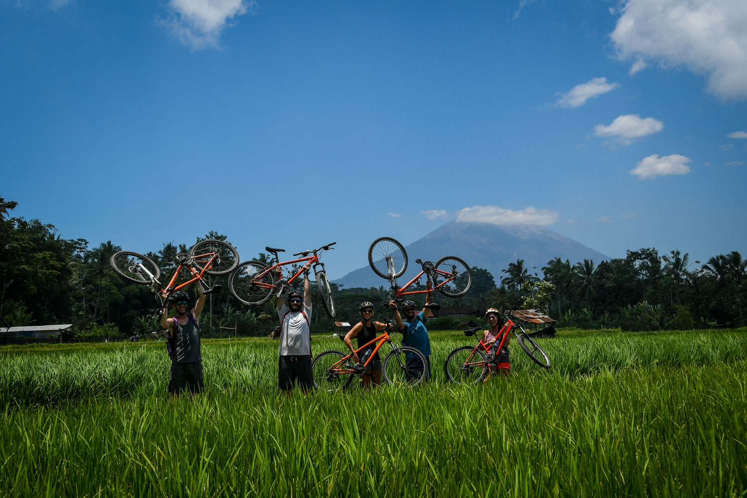 Biking in the countryside of Bali - Ring A Bike Tour