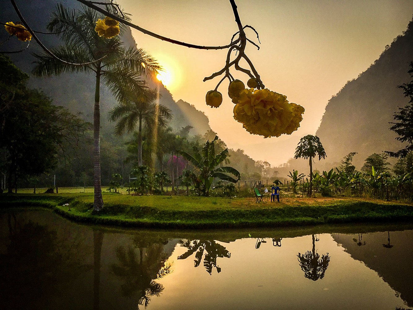 Meditating in Thailand