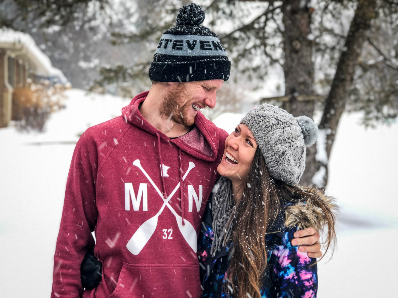 Ben and Katie In the Snow