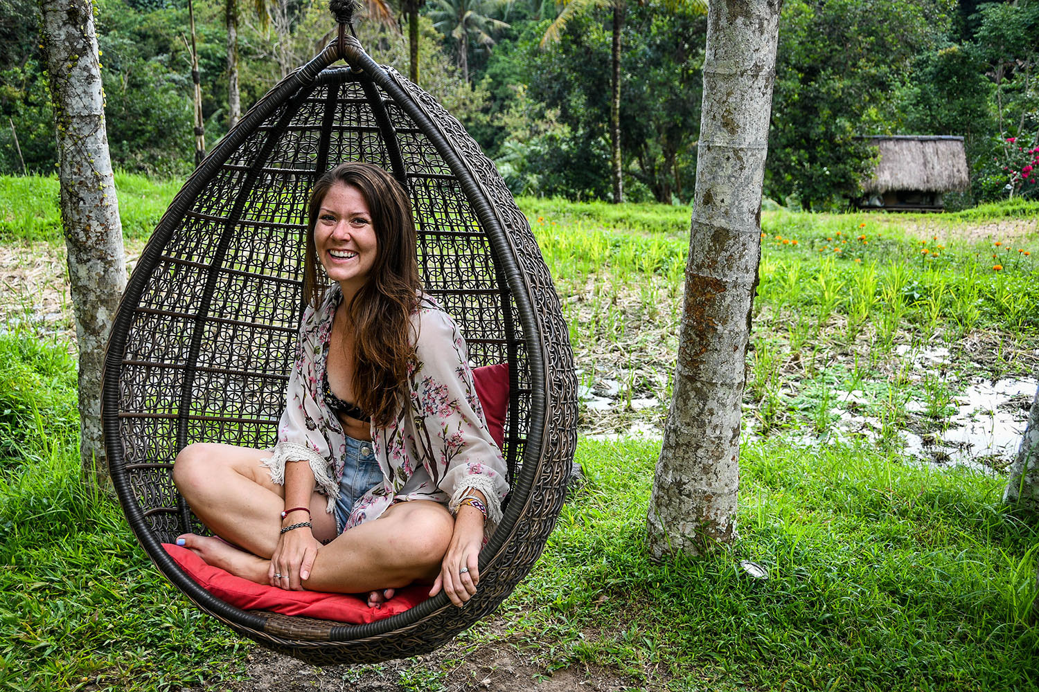 Komaneka at Bisma Ubud Resort Review Egg Swing