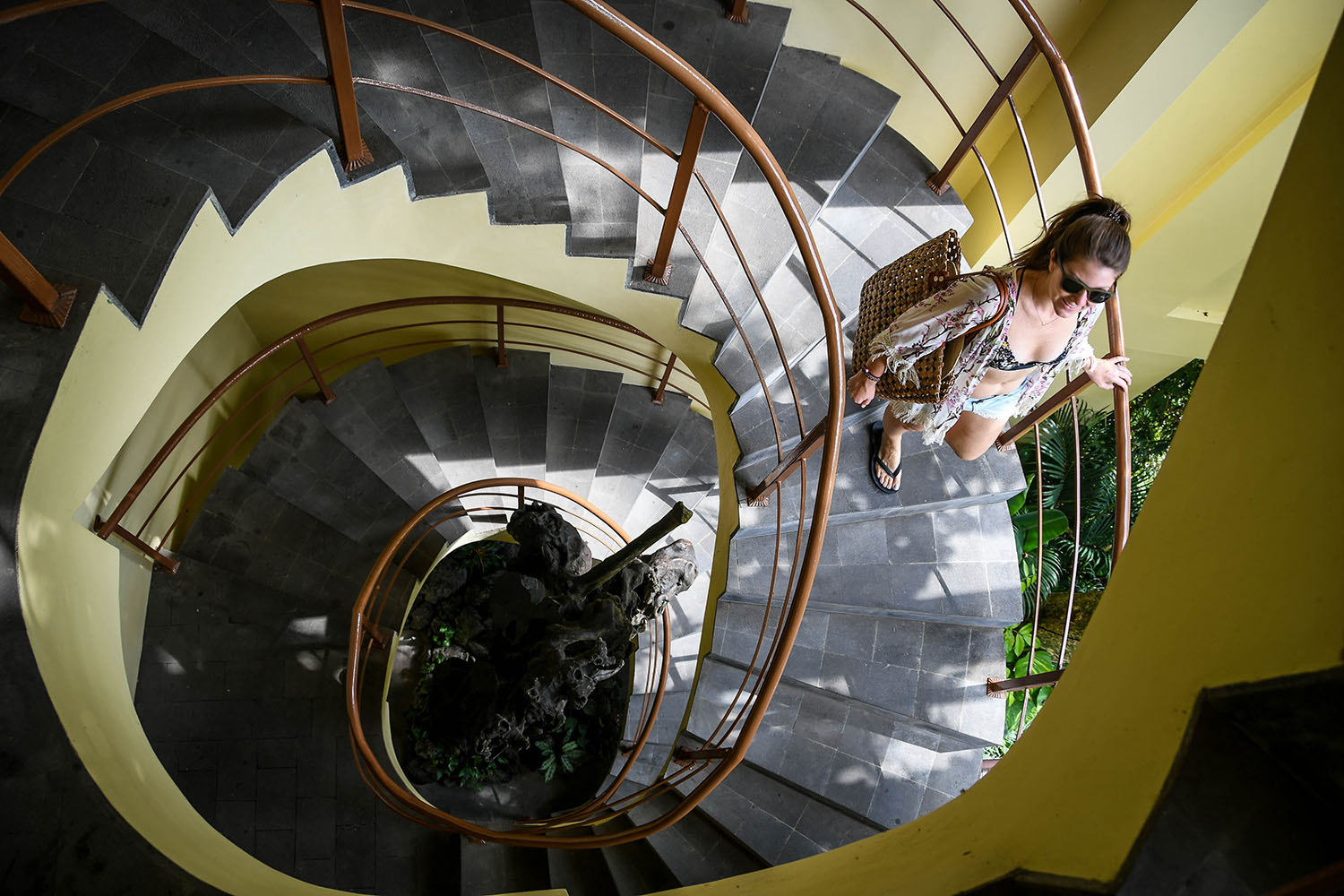 Komaneka at Bisma Ubud Resort Review Spiral Staircase