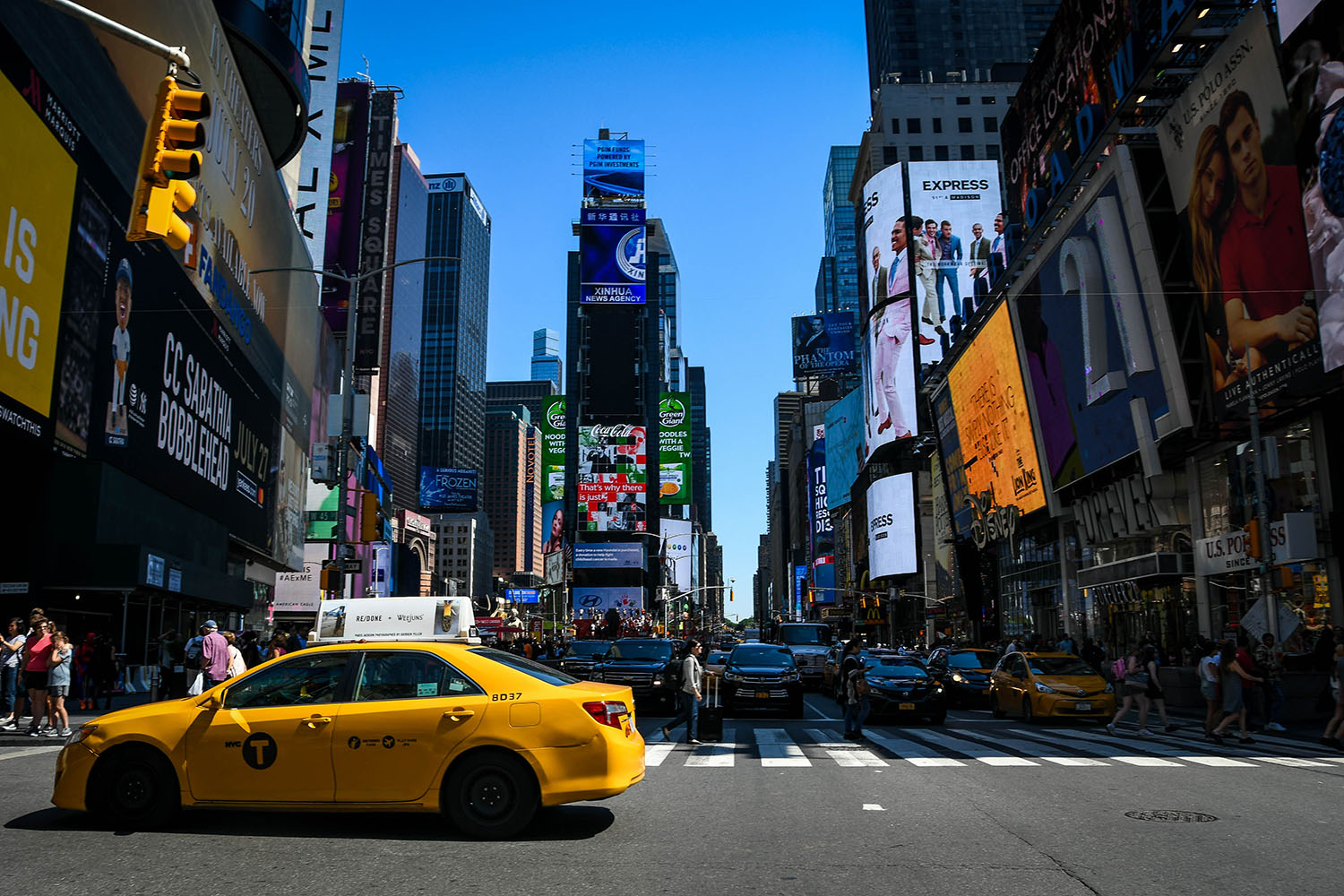 Travel Safety Tips NYC Taxi Times Square