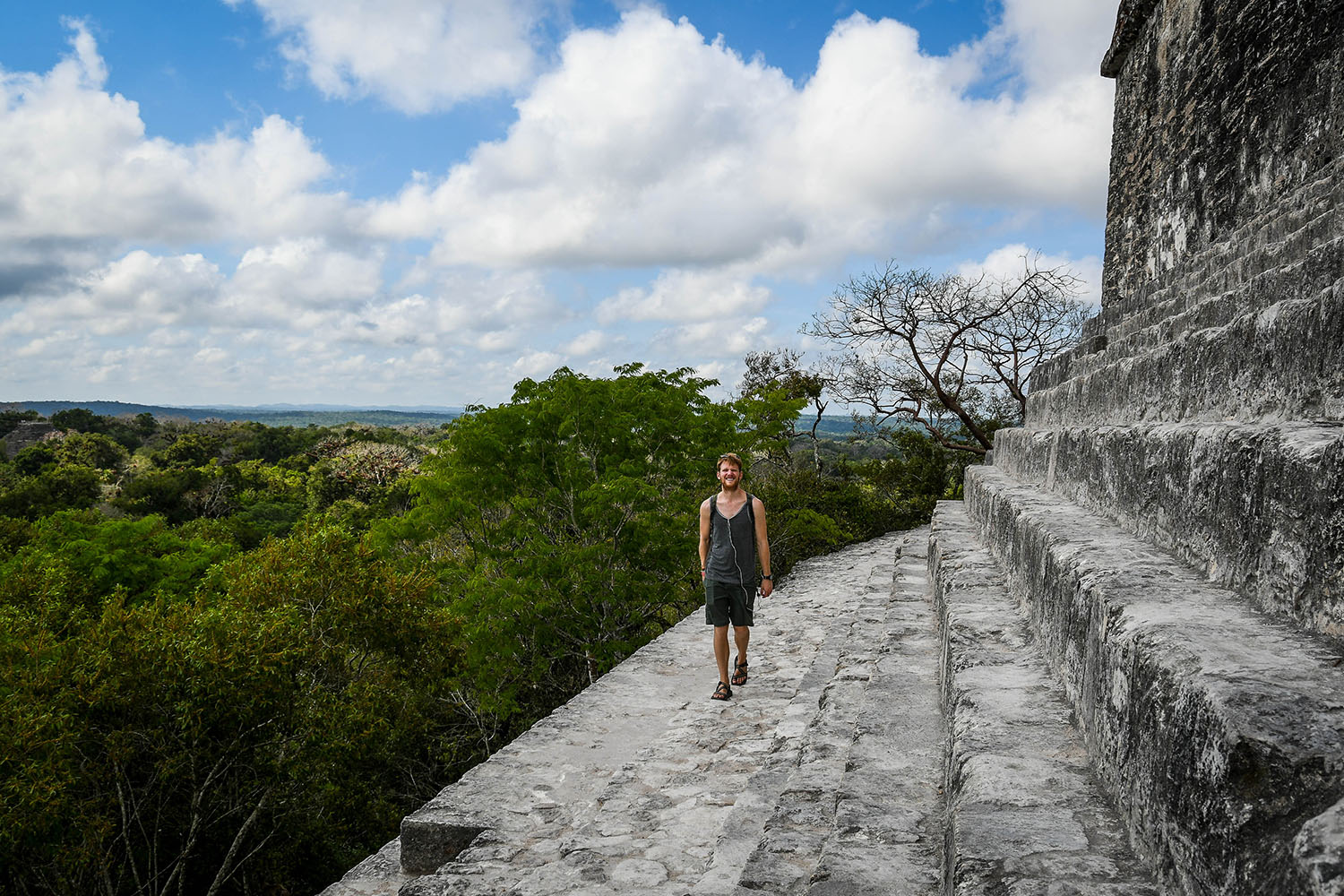 Visit Tikal Guatemala Temples and Headphones