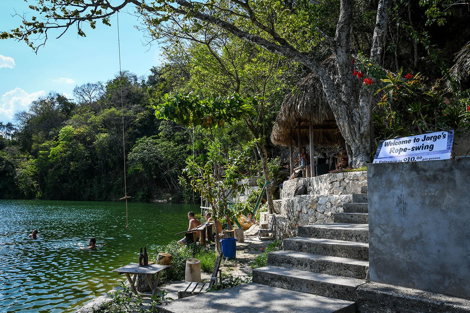 Visit Tikal Guatemala Jorge's Rope Swing