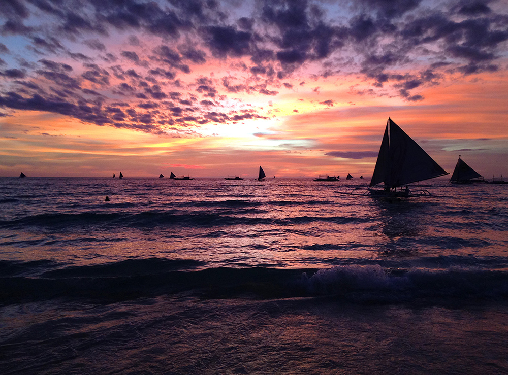 Teaching English Abroad Philippines Sunset Sailboats