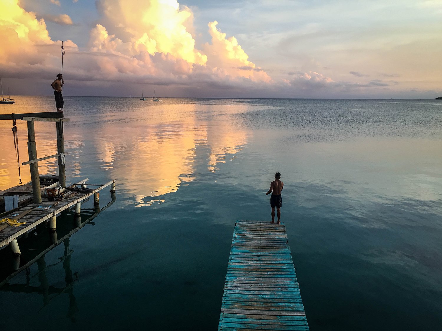 Roatan vs. Utila Honduras Bay Island Docks on Utila