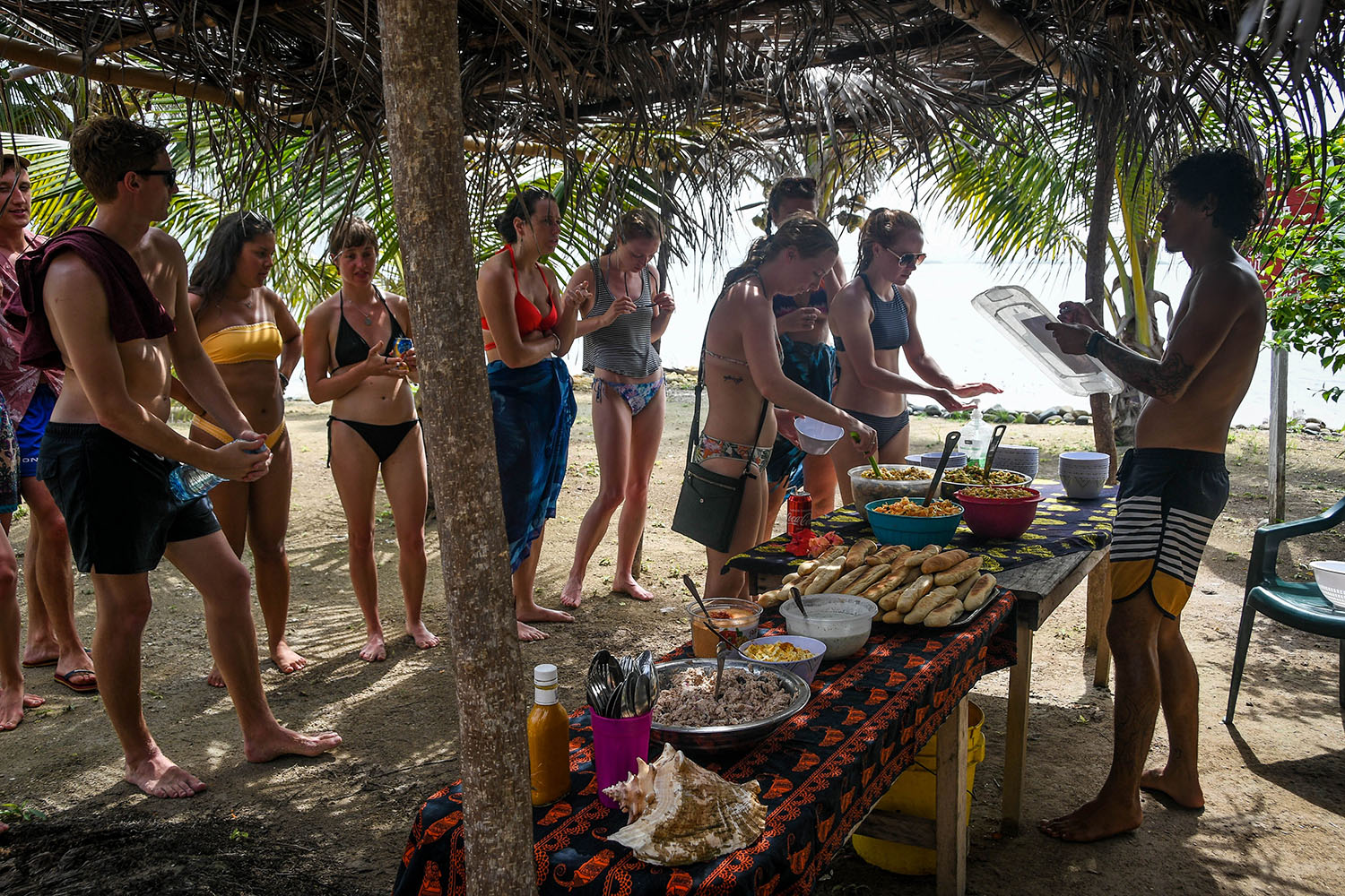 San Blas Islands Panama to Colombia Lunch Time