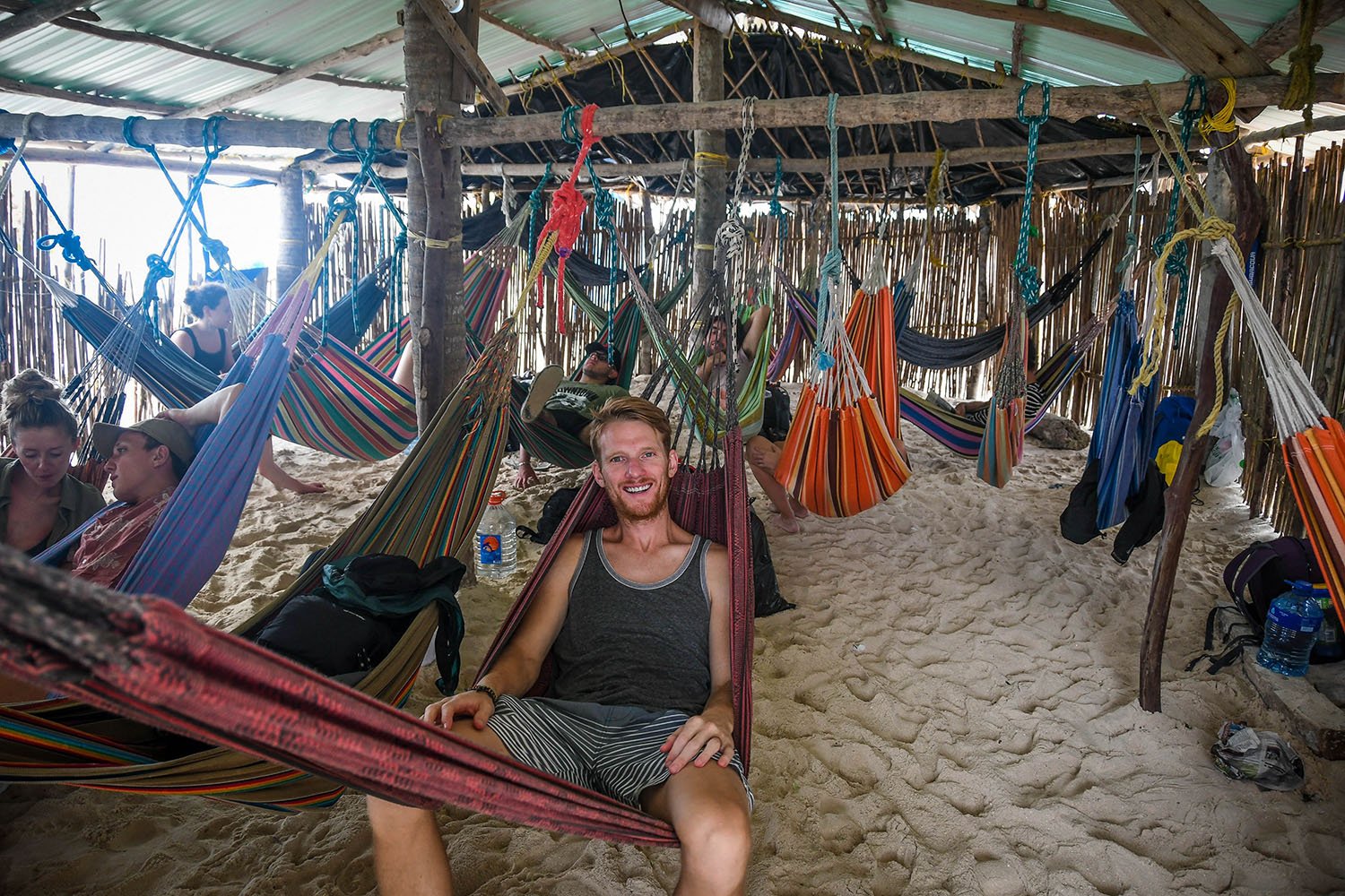 San Blas Islands Panama to Colombia Hammock Accommodation