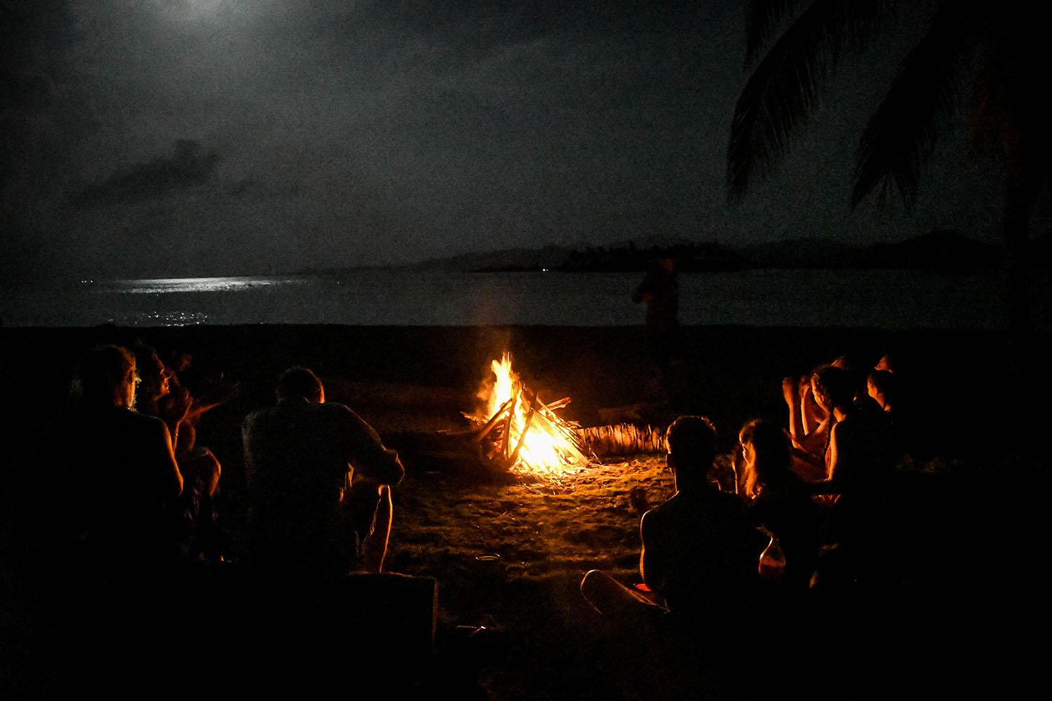 San Blas Islands Panama to Colombia Bonfire