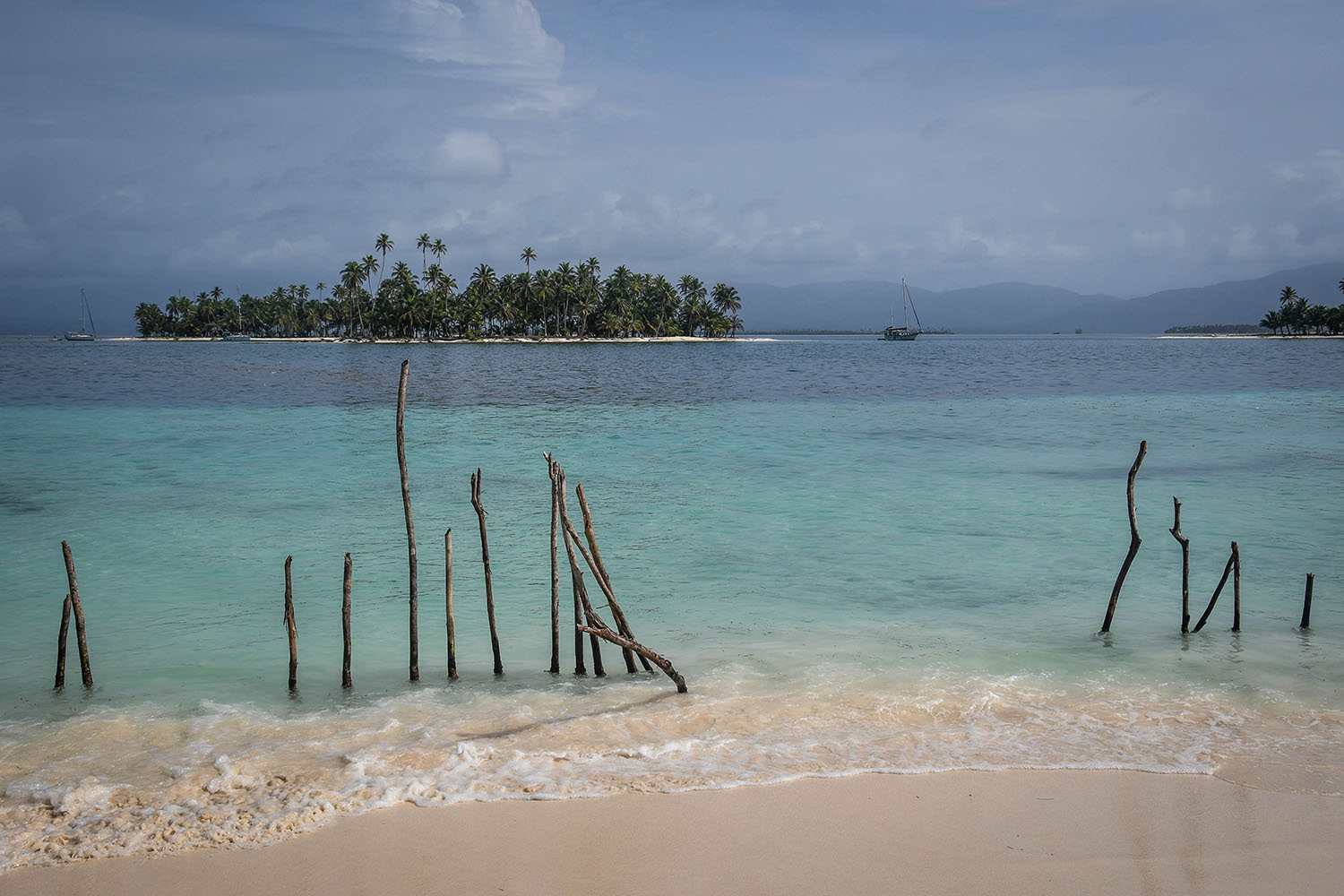 San Blas Islands Panama to Colombia Clear Ocean waters