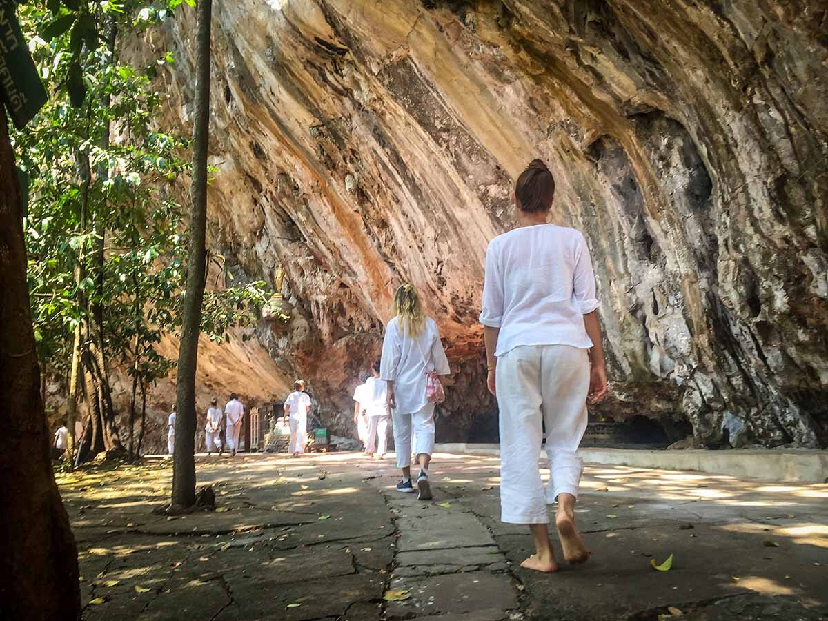 Meditation Retreat Thailand Forest Monastery Wat Pa Tam Wua Walking Meditation