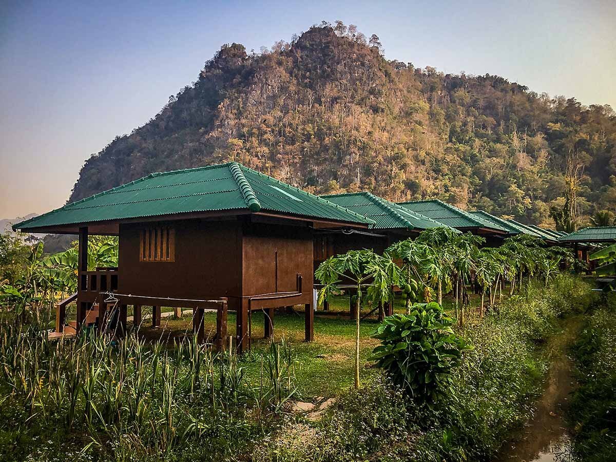 Meditation Retreat Thailand Forest Monastery Wat Pa Tam Wua Housing