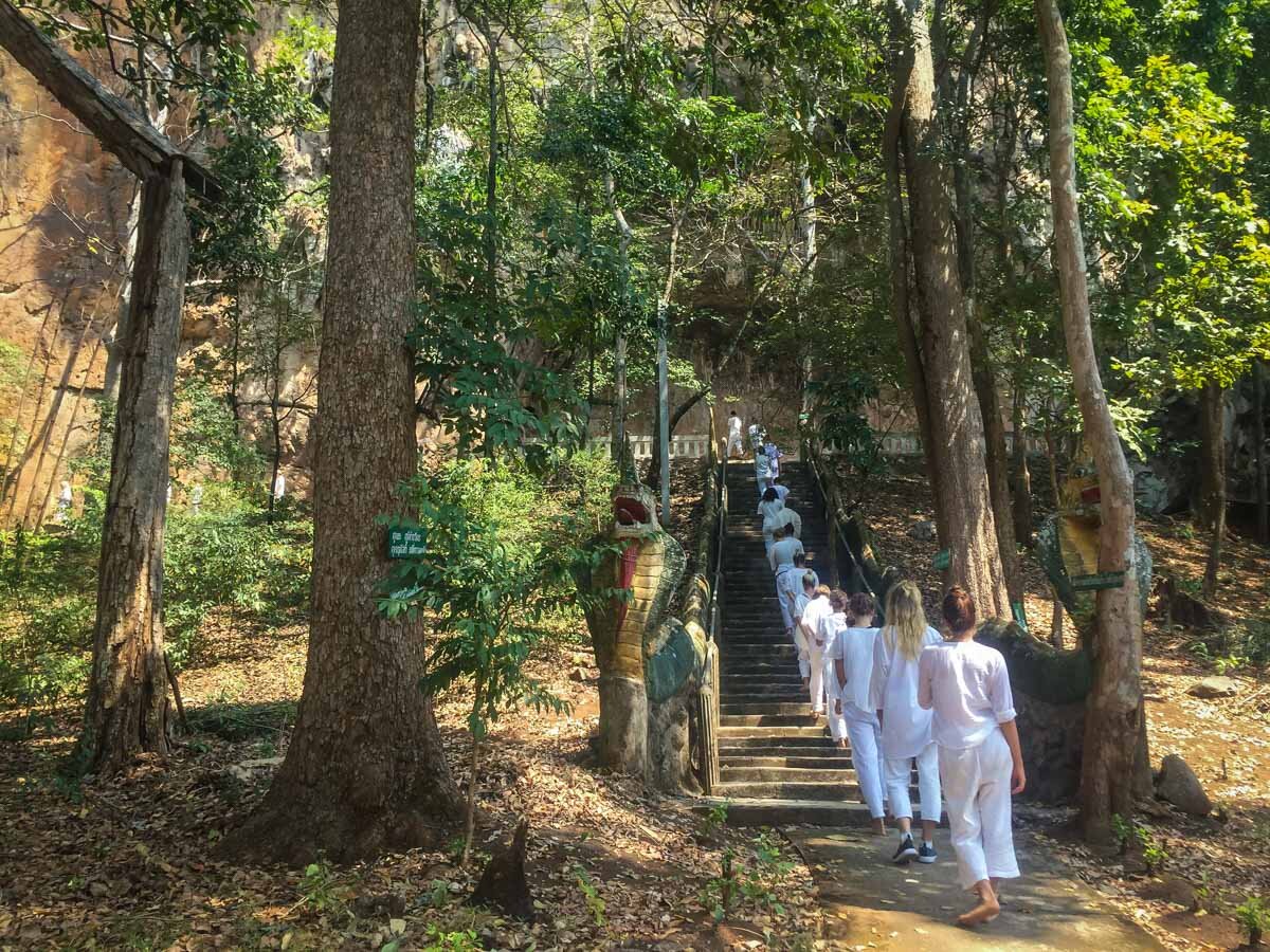 Meditation Retreat in Thailand Wat Pa Tam Wua Walking Meditation
