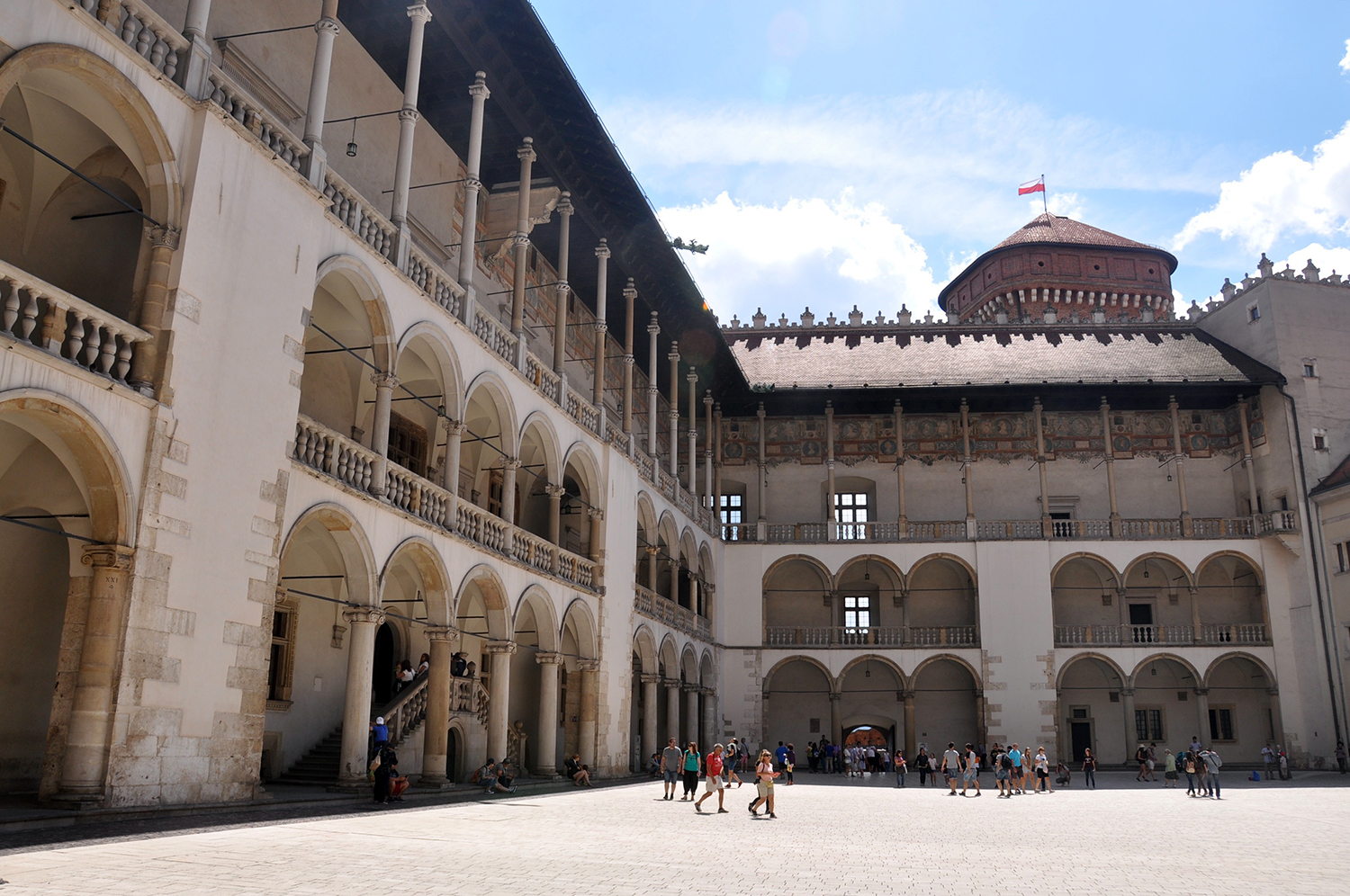 Things to do in Poland Krakow Wawel Royal Castle Courtyard