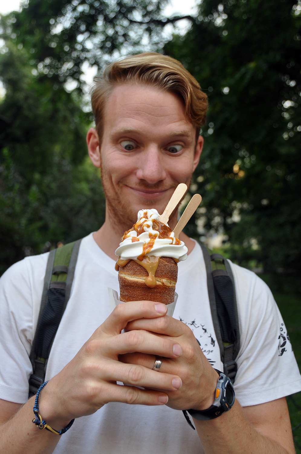 What to do in Poland Eat an Ice Cream Chimney Cake