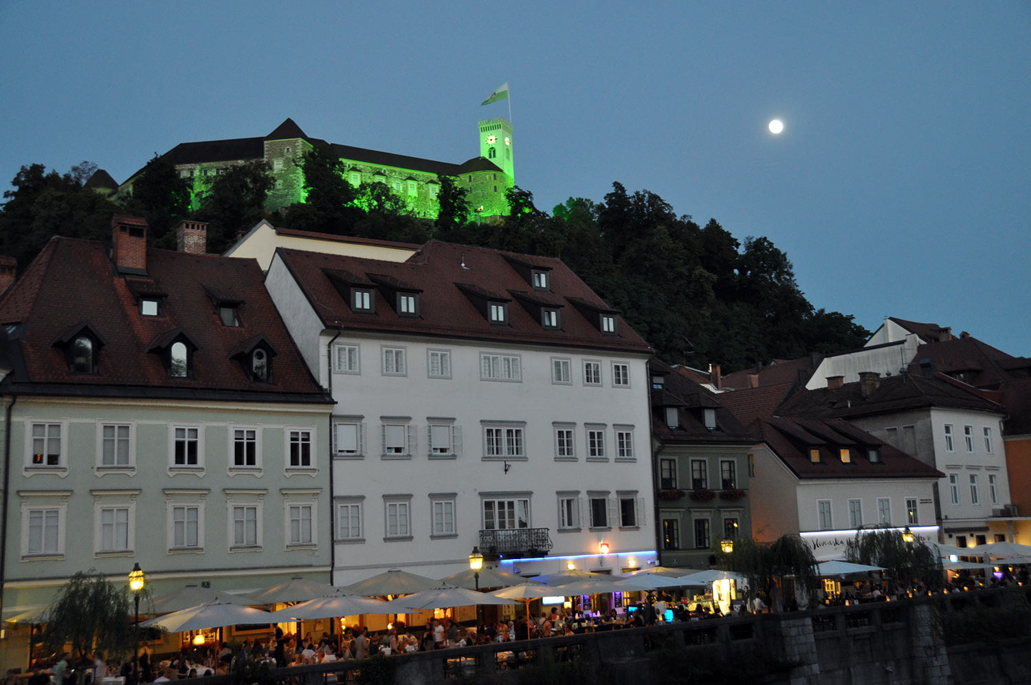 Ljubljana Castle at night Slovenia Travel