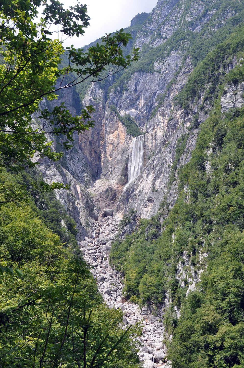 Boka Slap Waterfall Bovec Slovenia Travel