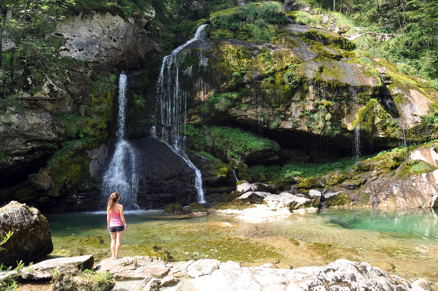 Virje Waterfall Bovec Slovenia Travel