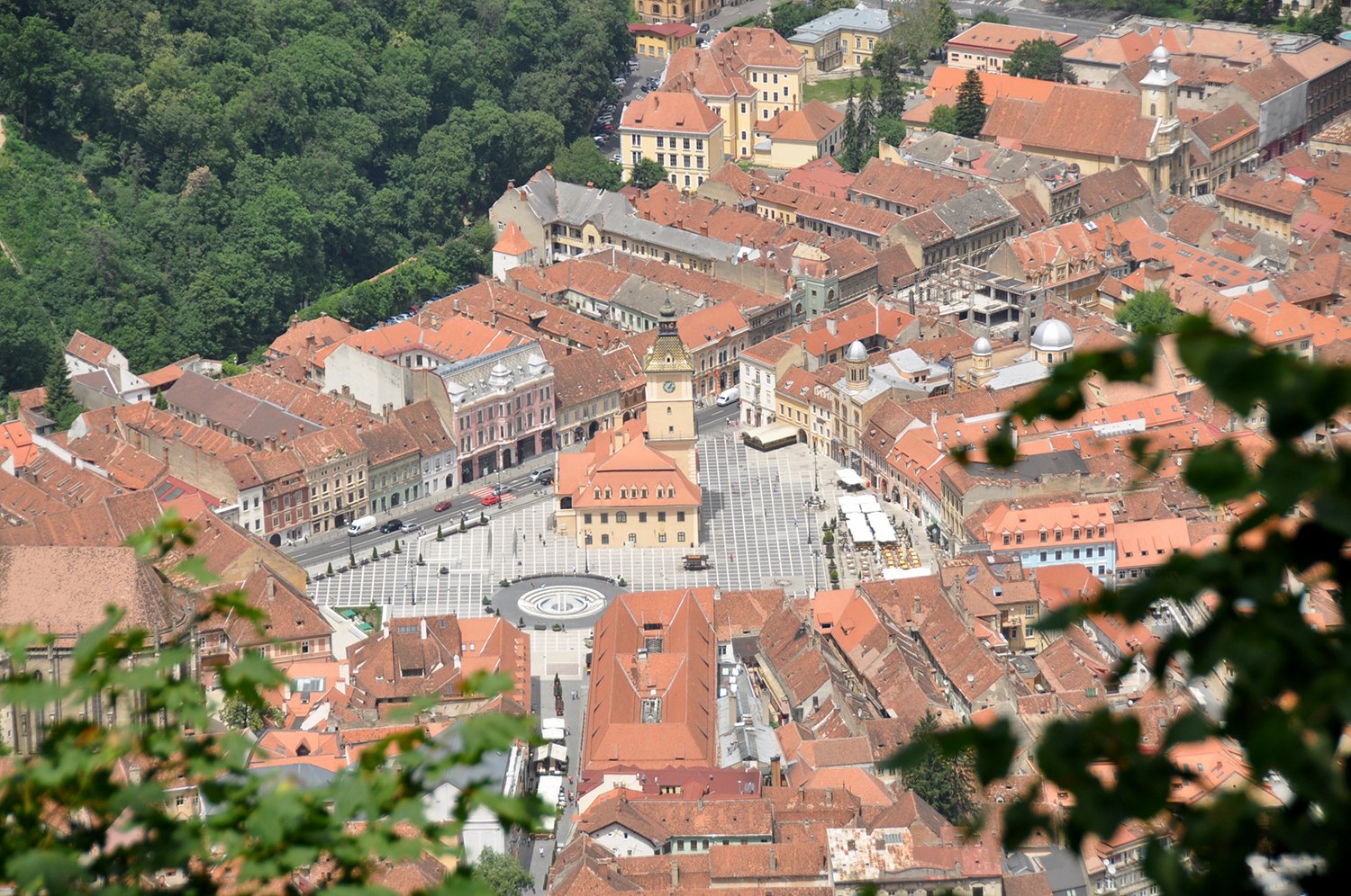 Brasov Romania Piata Sfatului town square