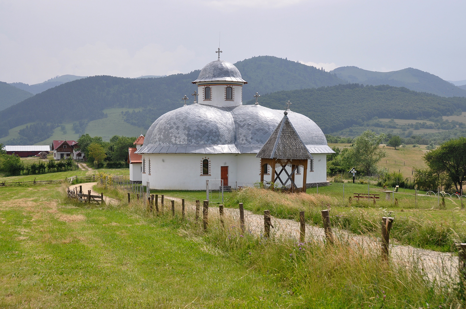 Church countryside near Sibiu Romania