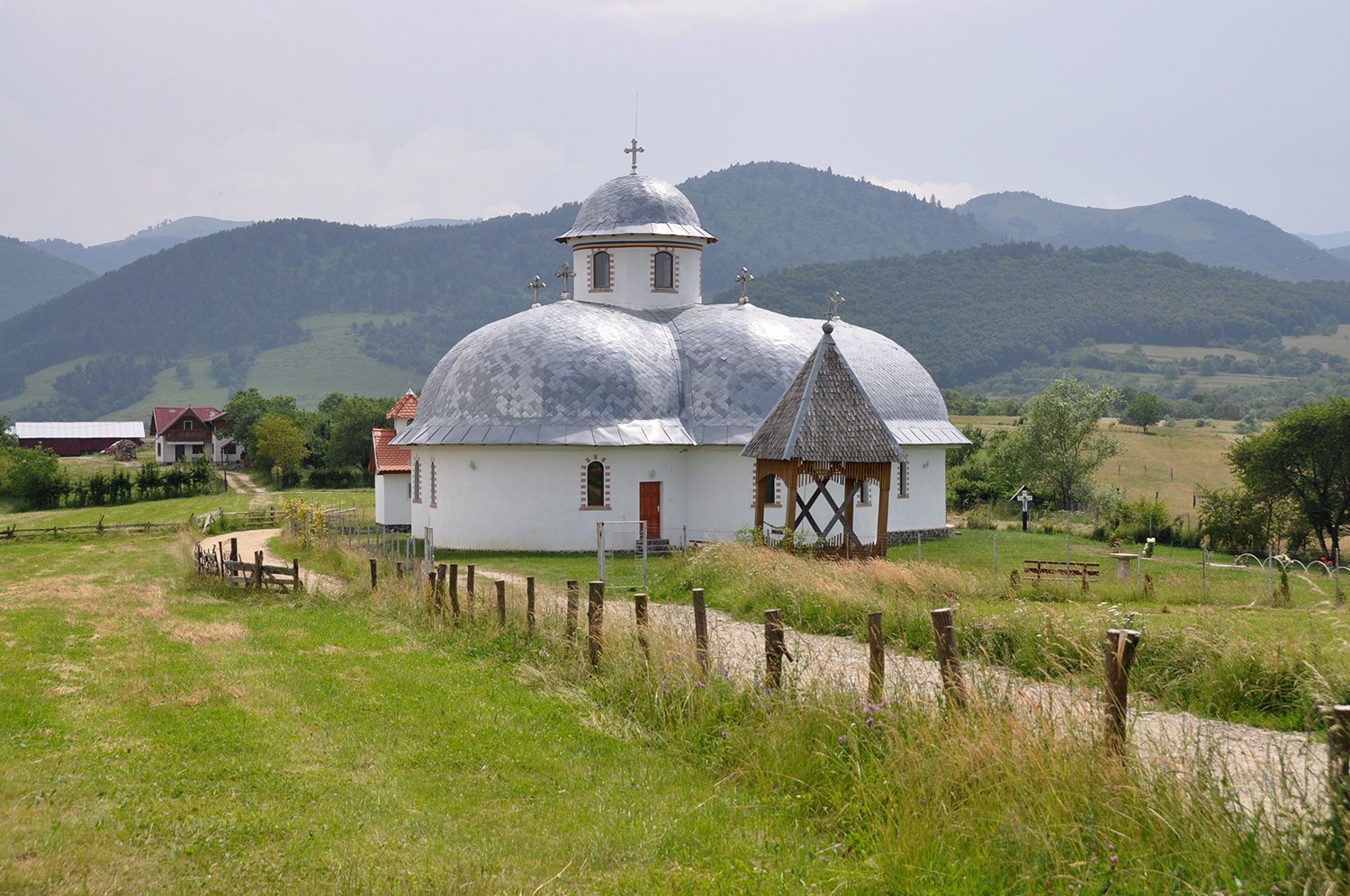 Church countryside near Sibiu Romania